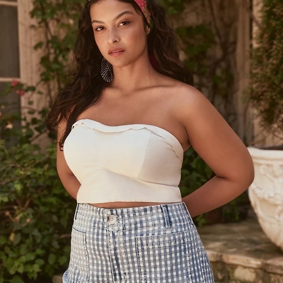 Anthropologie Maeve Bustier Top - Picture 2 of 7